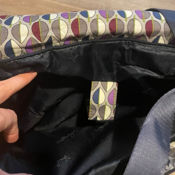 Navy Vera Bradley computer bag - Picture 7 of 8